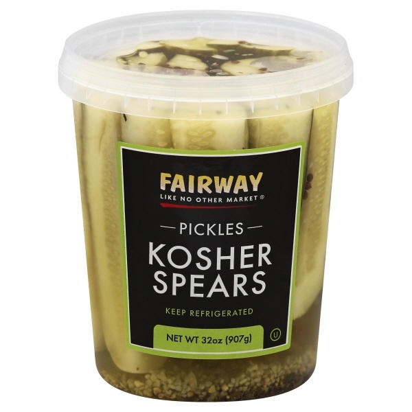 slide 1 of 1, Fairway Pickle Spear Kosher, 32 oz