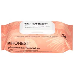 Honest Makeup Remover Facial Wipes 30 Each