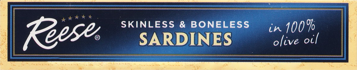 slide 8 of 11, Reese Skinless & Boneless Sardines 3.75 oz, 3.75 oz