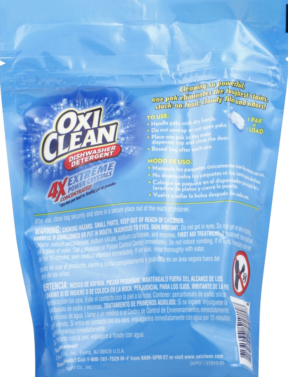 slide 3 of 3, Oxi-Clean Lemon Clean Dishwasher Detergent 16 ct Stand-Up Bag, 16 ct; 10.1 oz