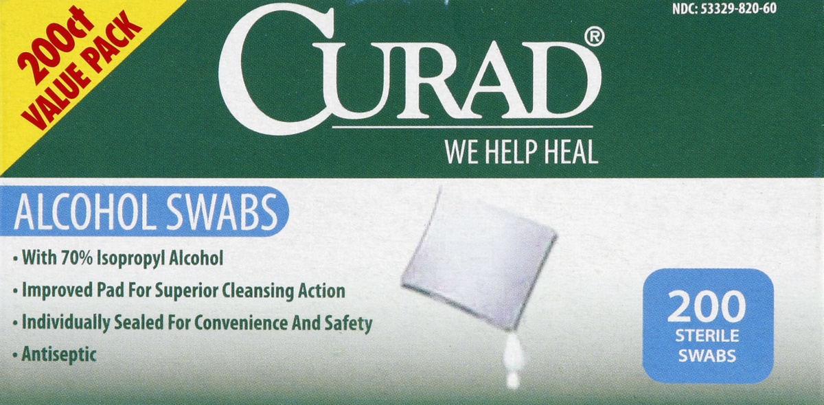 slide 2 of 4, Curad Alcohol Swabs, 200 ct