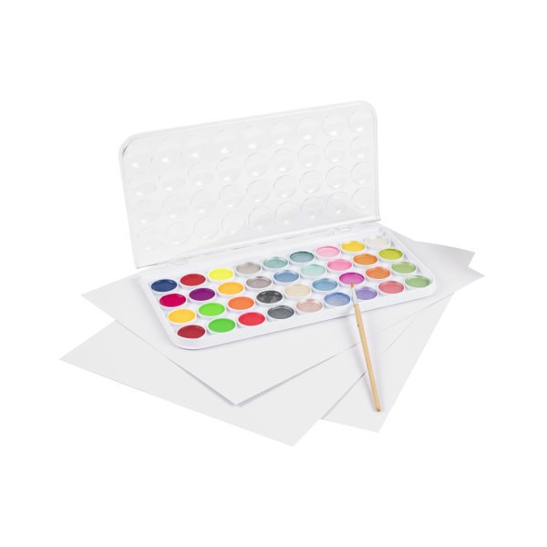slide 3 of 7, Brea Reese Large 36-Color Watercolor Paint Set, Neon & Metallic Colors, 1 ct