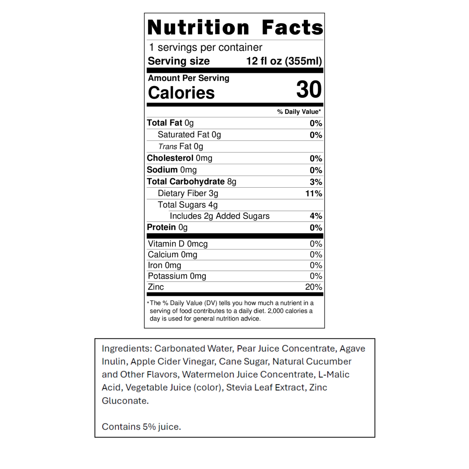 slide 2 of 2, Jones Pop Jones Prebiotic Cucumber Watermelon 12oz, 12 oz