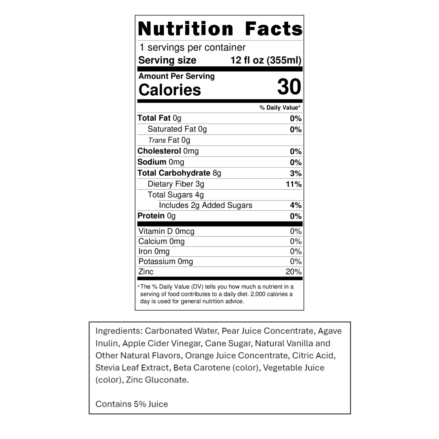 slide 2 of 2, Pop Jones Orange & Cream Prebiotic Craft Soda 12 fl oz, 12 fl oz