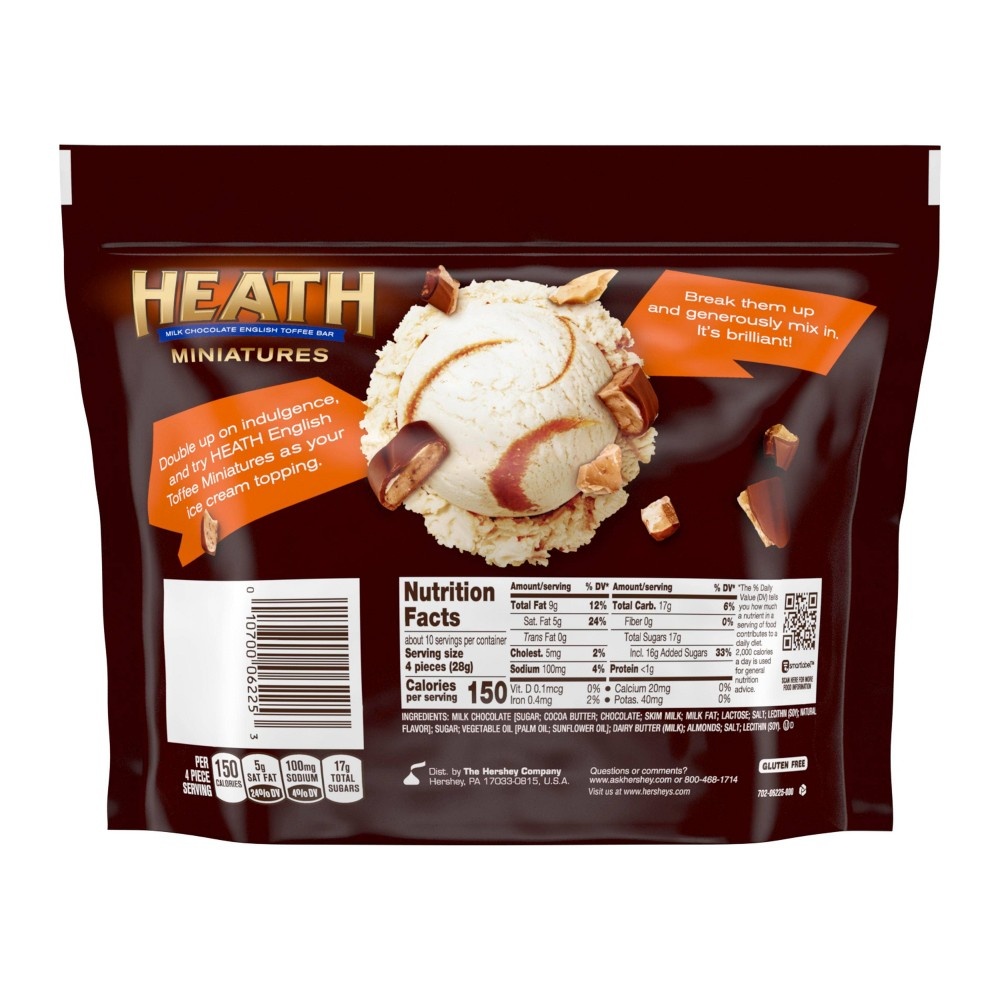 slide 3 of 4, HEATH Miniatures Chocolatey English Toffee Candy Share Pack, 10.2 oz, 10.2 oz
