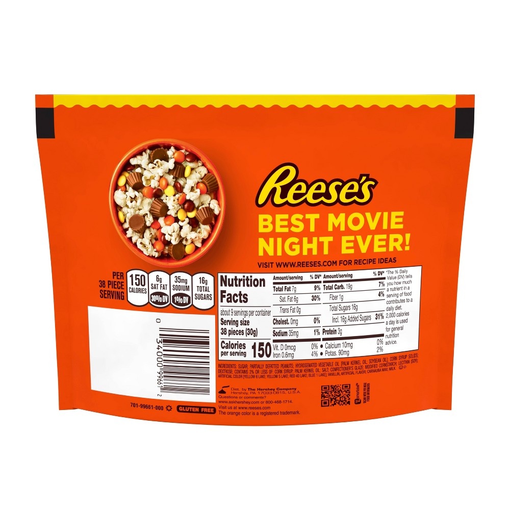 slide 4 of 4, Reese's Pieces Peanut Butter Crunchy Candy, 9.9 oz
