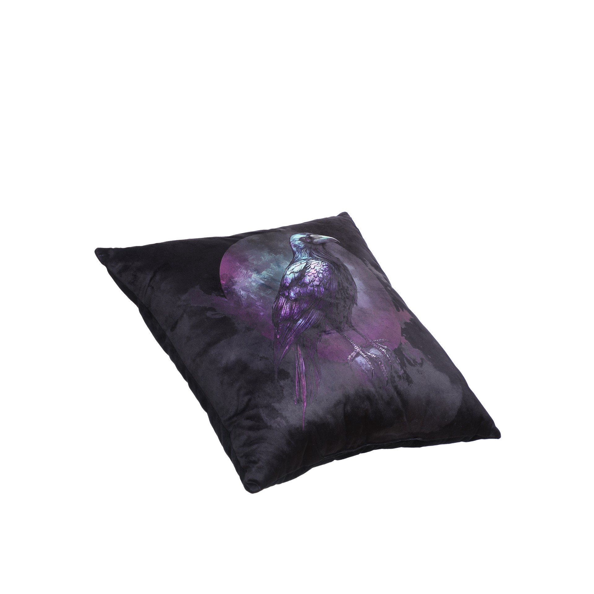 slide 2 of 3, 17" X 17" Crow With Moon Softline Pillow By Ashland, 17 in x 17 in