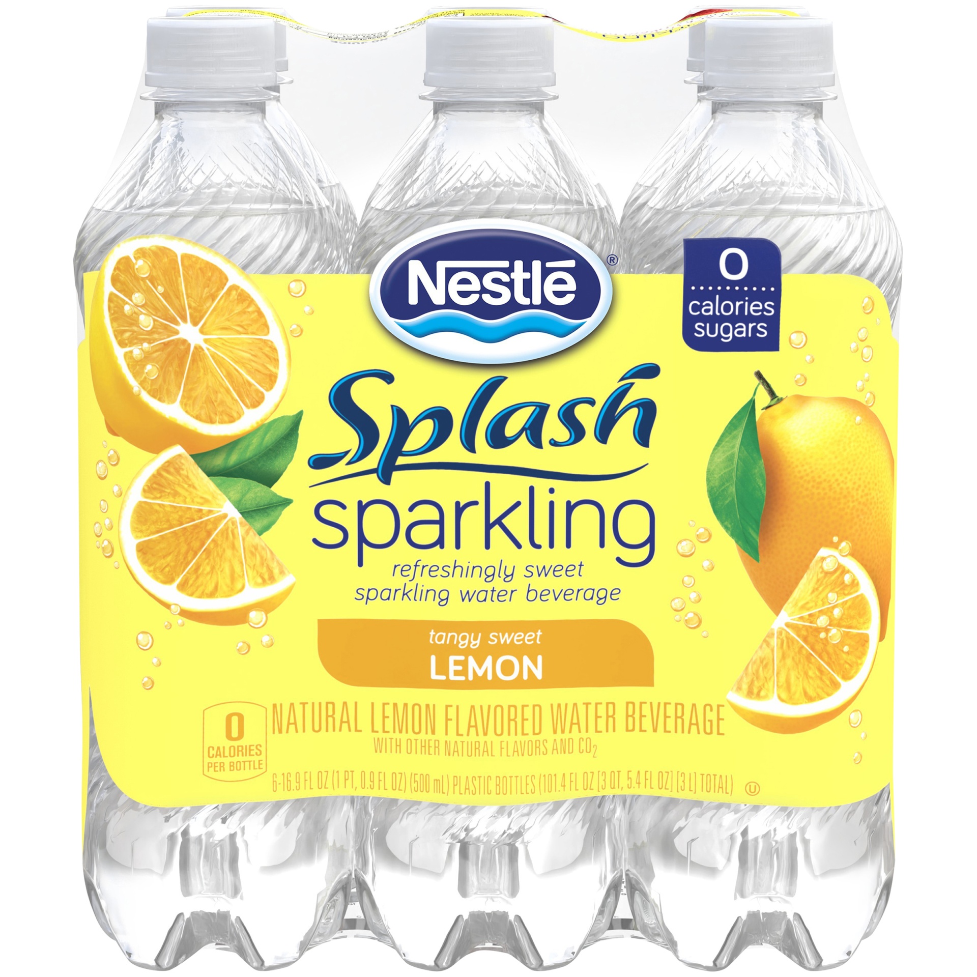 slide 2 of 7, Nestlé Splash Sparkling Tangy Sweet Lemon Water Beverage - 16.9 fl oz, 16.9 fl oz