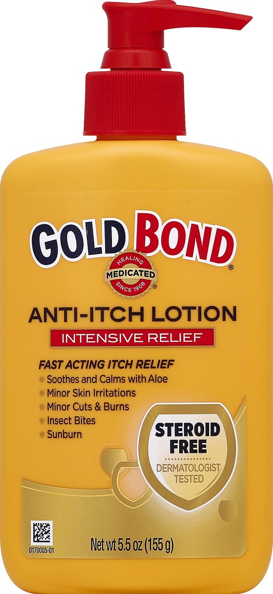 slide 4 of 7, Gold Bond Anti-Itch Lotion (5.5 Oz), Intensive Relief, 5.5 oz