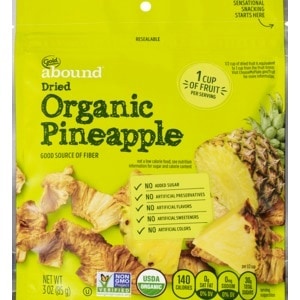 slide 1 of 1, Gold Emblem Abound Dried Organic Pineapple, 3 Oz, 3 oz