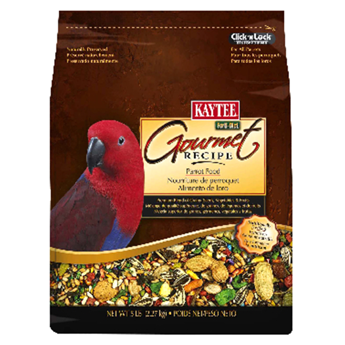slide 1 of 4, Kaytee Gourmet Parrot Food, 5 lb