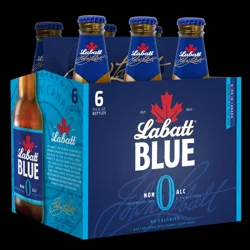 Labatt Blue Non-Alcoholic Canadian Pilsener - 6pk/12oz Bottles