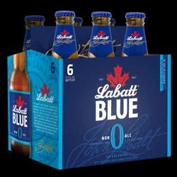 Labatt Blue Non-Alcoholic Canadian Pilsener - 6pk/12oz Bottles