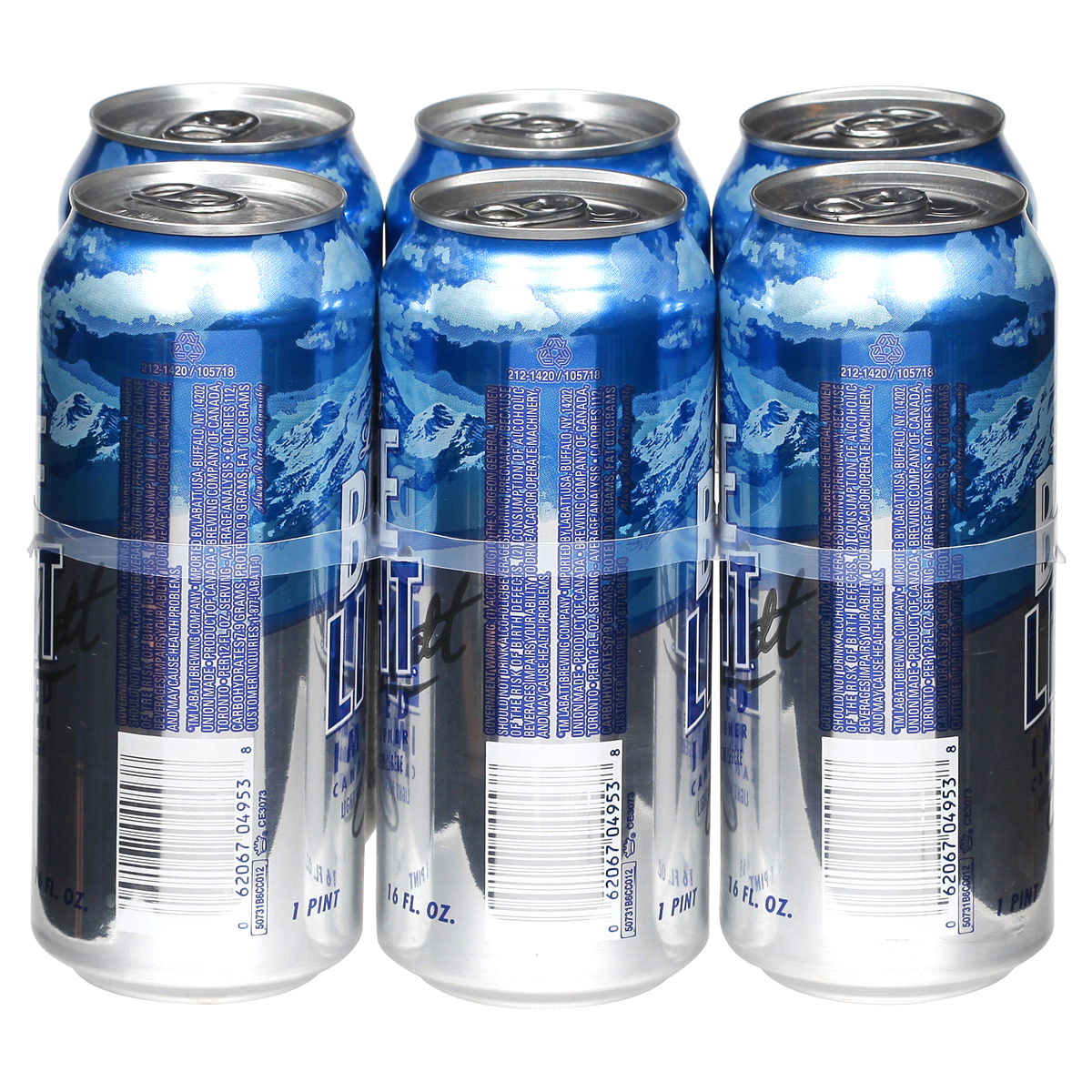 slide 2 of 5, Labatt Blue Light Canadian Pilsner Beer 6 - 16 fl oz Cans, 6 ct