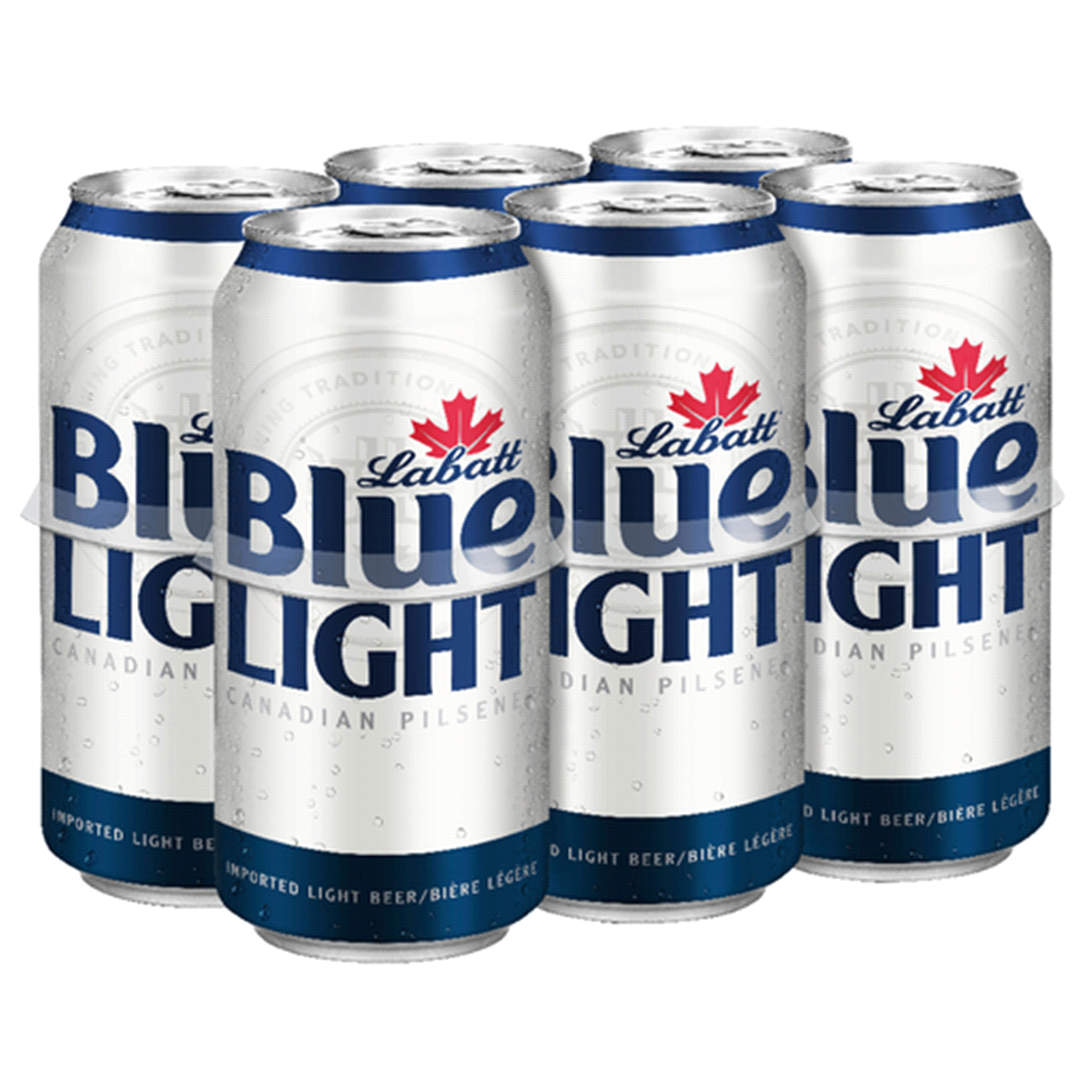 slide 1 of 5, Labatt Blue Light Canadian Pilsner Beer 6 - 16 fl oz Cans, 6 ct