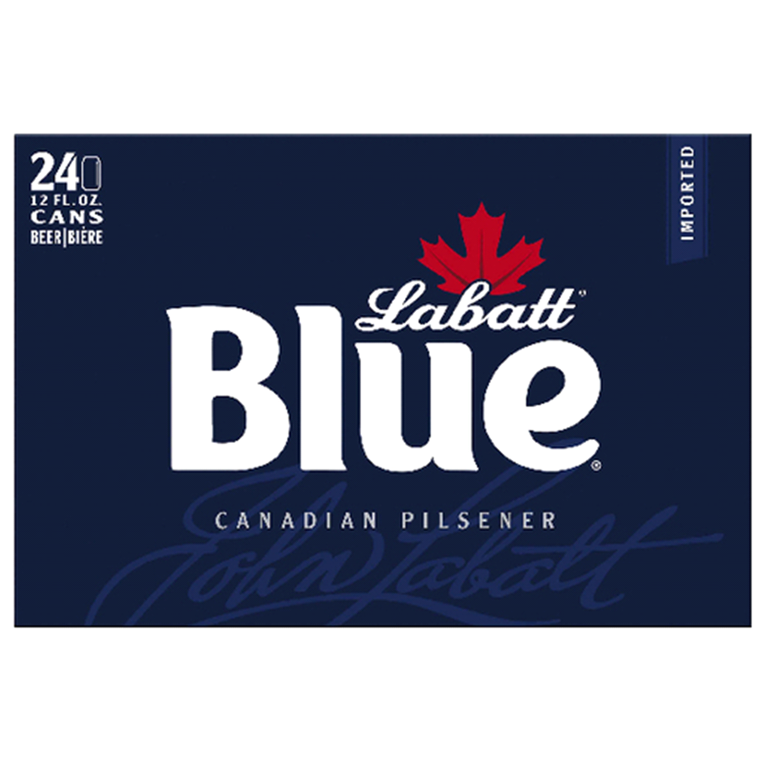 slide 1 of 1, Labatt Blue Canadian Pilsener Beer - 24pk/12oz Cans, 24 ct; 12 oz
