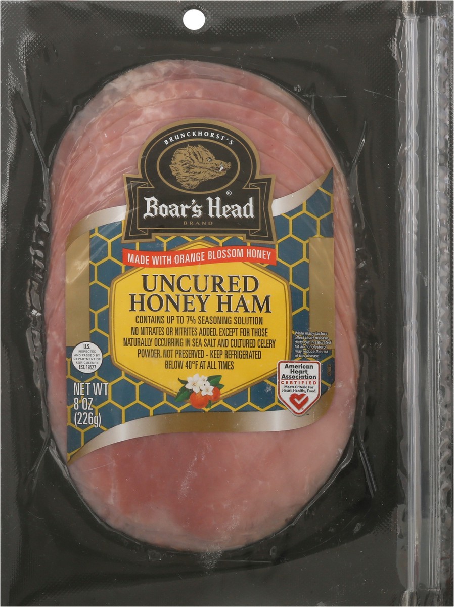 slide 6 of 9, Boar's Head Uncured Honey Ham, 8 oz