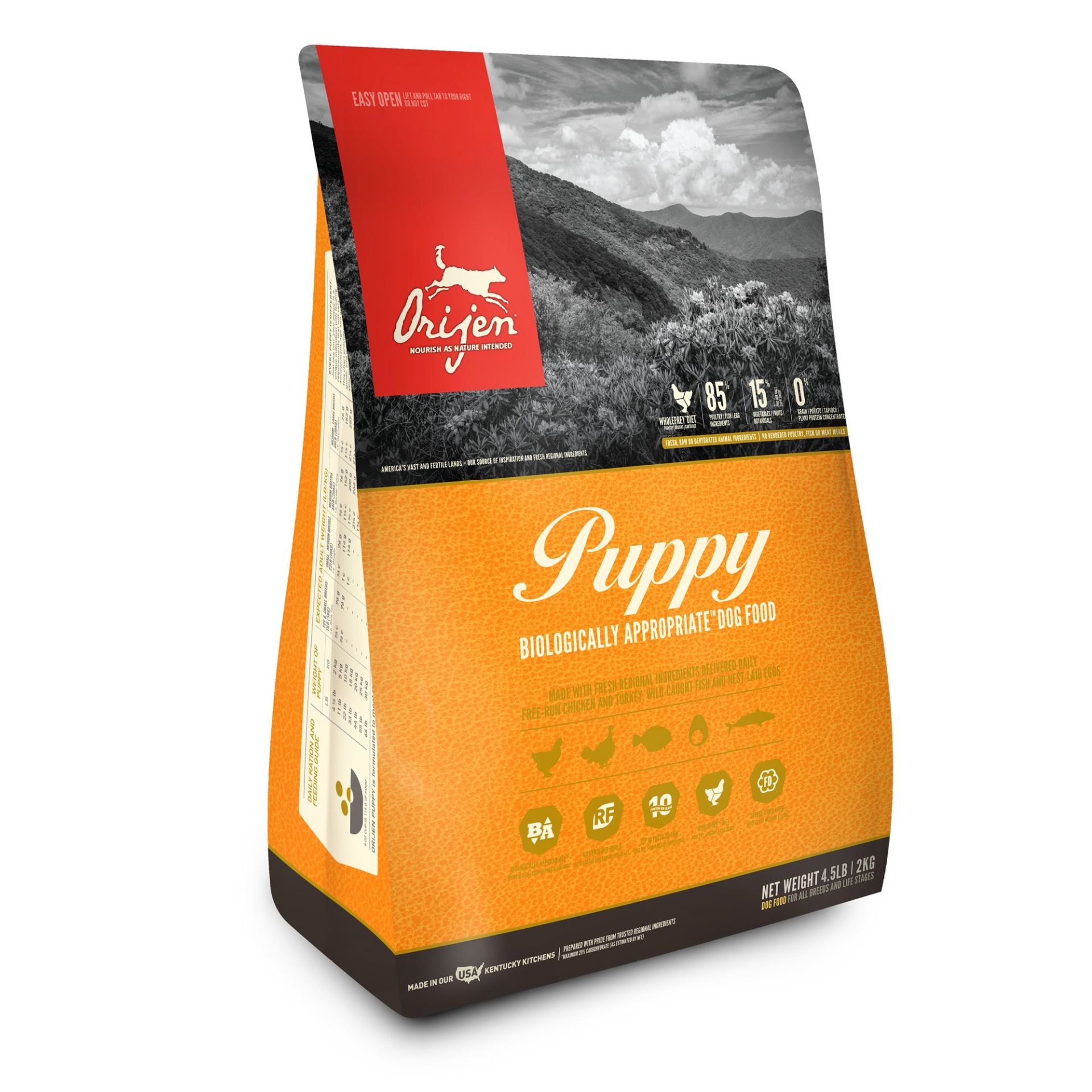 slide 1 of 1, Orijen Puppy Dry Dog Food, 4.5 lb