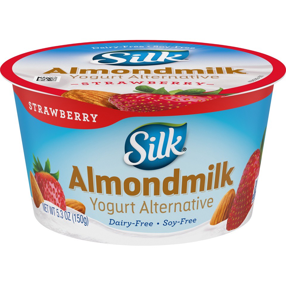 slide 9 of 9, Silk Plain Almondmilk Dairy-Free Yogurt Alternative, 5.3 Ounce, 5.3 oz