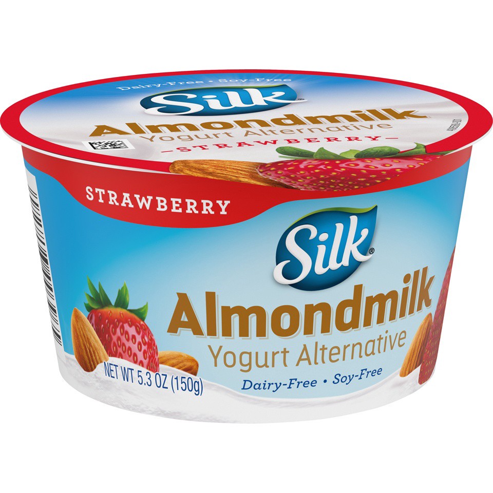 slide 8 of 9, Silk Plain Almondmilk Dairy-Free Yogurt Alternative, 5.3 Ounce, 5.3 oz