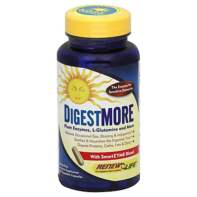 slide 1 of 1, Renew Life DigestMore With SmartZYME Blend Vegetable Capsules, 90 ct