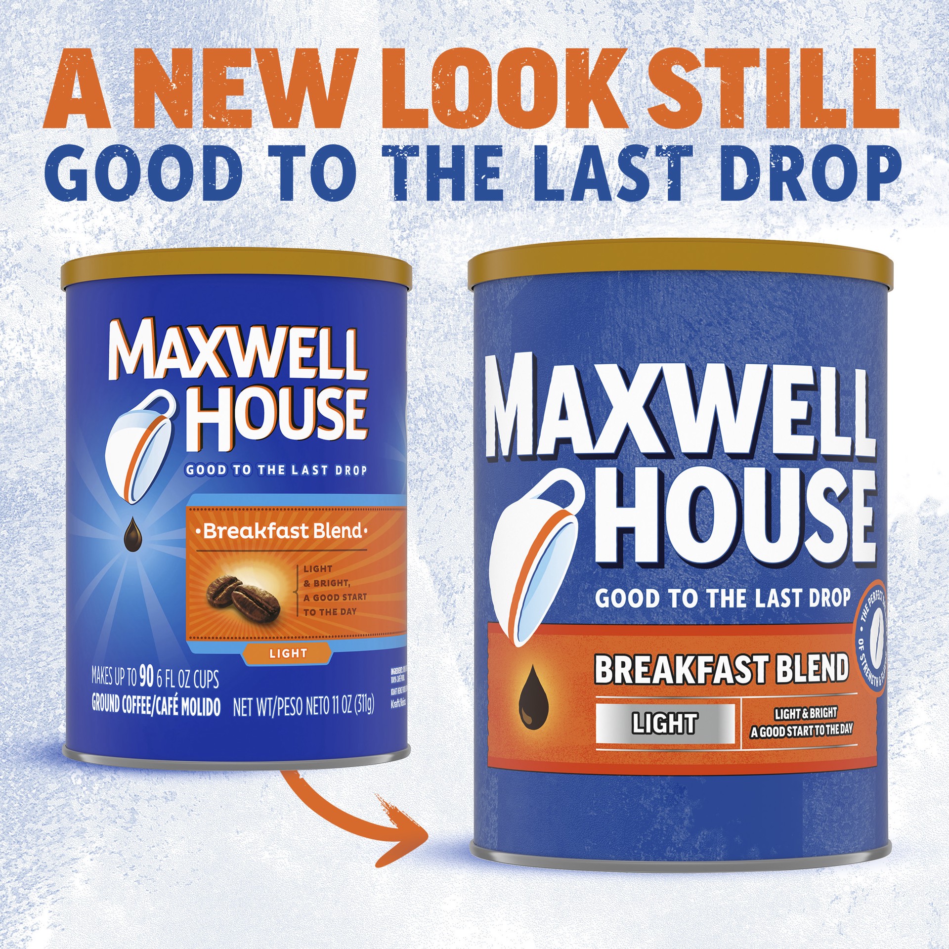 slide 3 of 4, Maxwell House Breakfast Blend Mild Roast Ground Coffee, 11 oz Canister, 11 oz