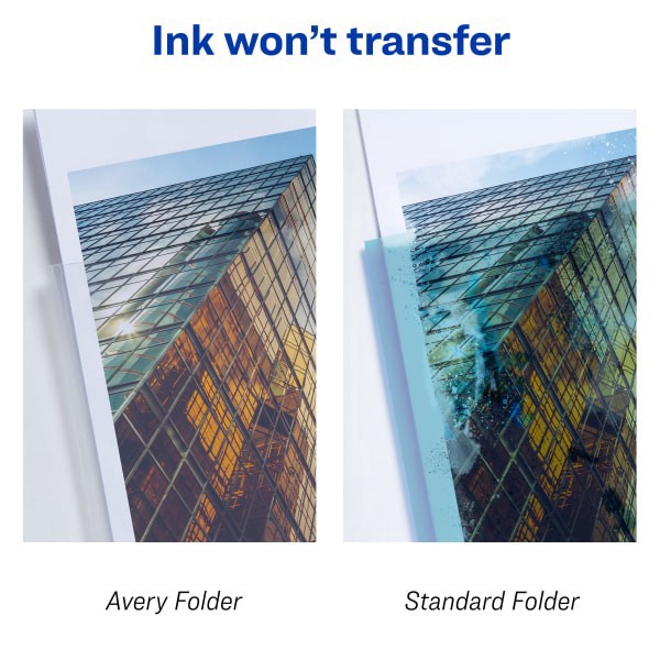 slide 6 of 7, Avery® Heavy Duty Plastic Document Sleeves, 8 1/2"" x 11"", Holds Up To 25 Sheets, Clear, Pack Of 12, 12 ct