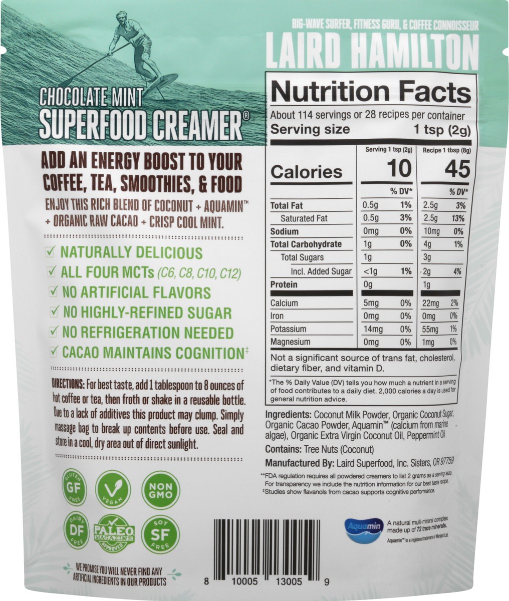 slide 2 of 8, Laird Superfood Chocolate Mint Creamer 8 oz, 8 oz