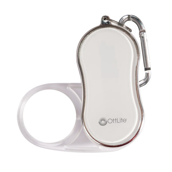 slide 2 of 4, Ottlite Pocket Led Light With Carabiner Clip, White, 3.5X Lens Power, 1 ct