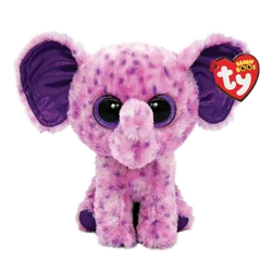 Ty Inc Eva The Elephant Purple Plush Stuffed Animal