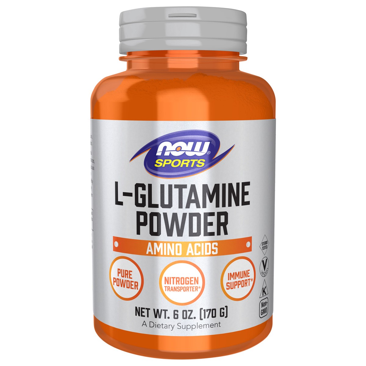 slide 1 of 2, NOW L-Glutamine Powder - 6 oz., 6 oz