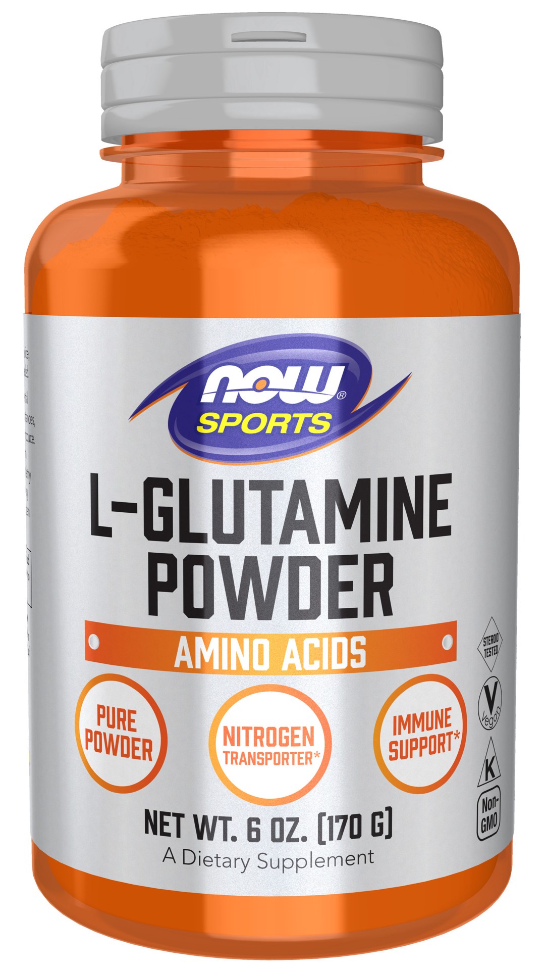 slide 1 of 2, NOW Sports L-Glutamine Powder - 6 oz., 6 oz