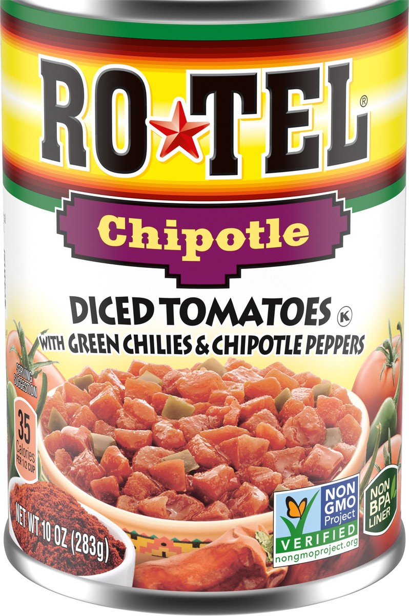 slide 2 of 5, Rotel Chipotle Diced Tomatoes 10 oz, 10 oz