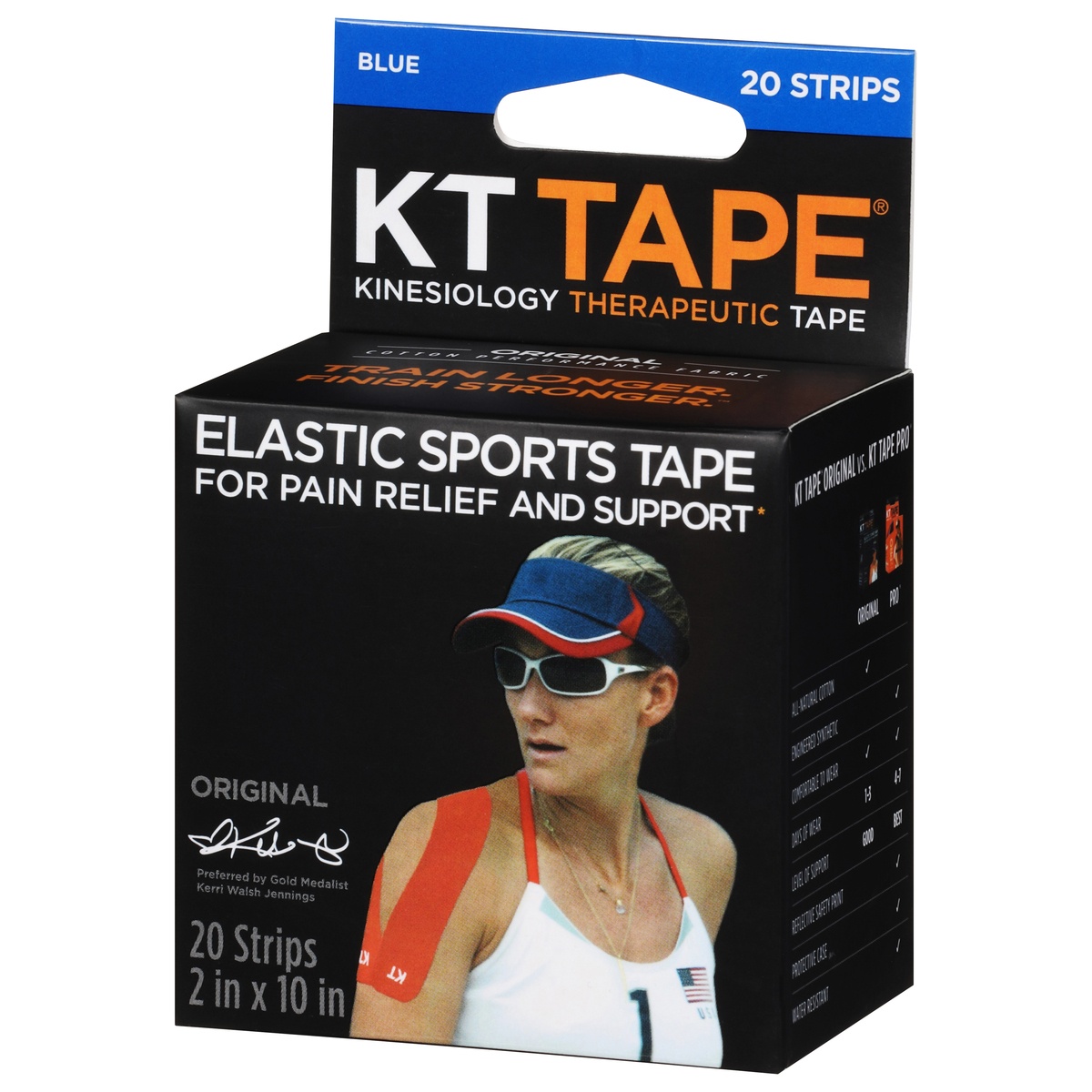 slide 3 of 12, KT Tape Blue Original Elastic Therapeutic Tape 20 ea, 20 ct