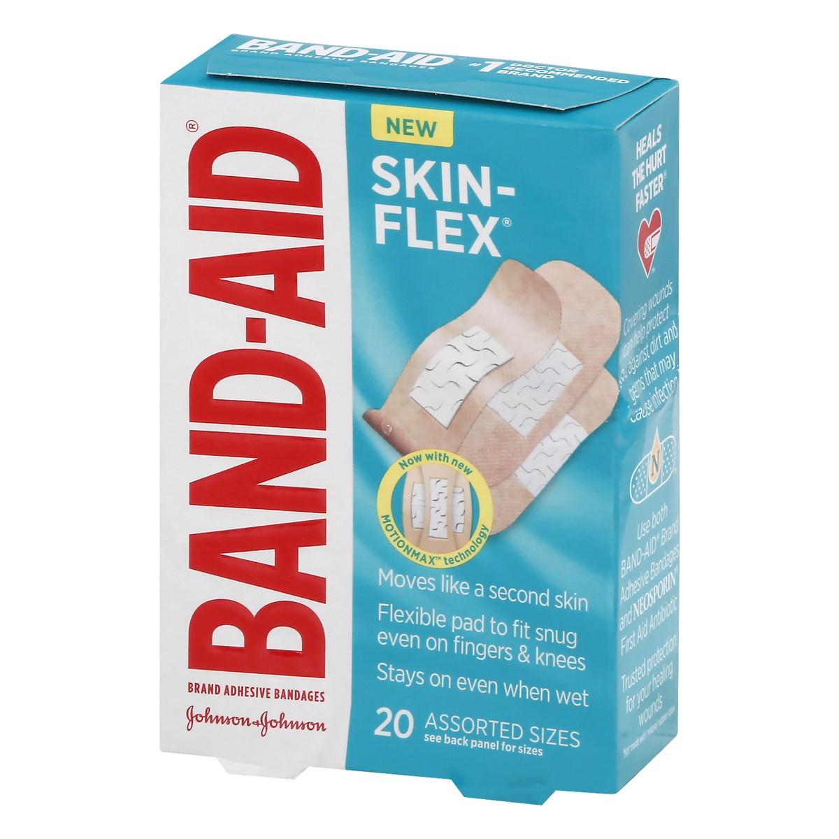 BANDAID SkinFlex Adhesive Bandages for First Aid and Wound Care of Minor Cuts and Scrapes