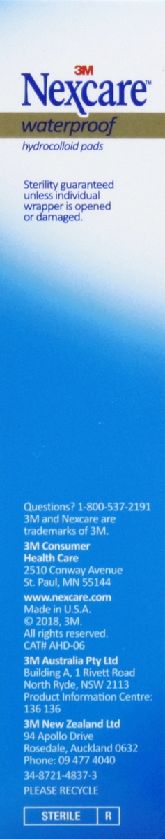 slide 4 of 4, Nexcare Hydrocolloid Pads 6 ea, 6 ct