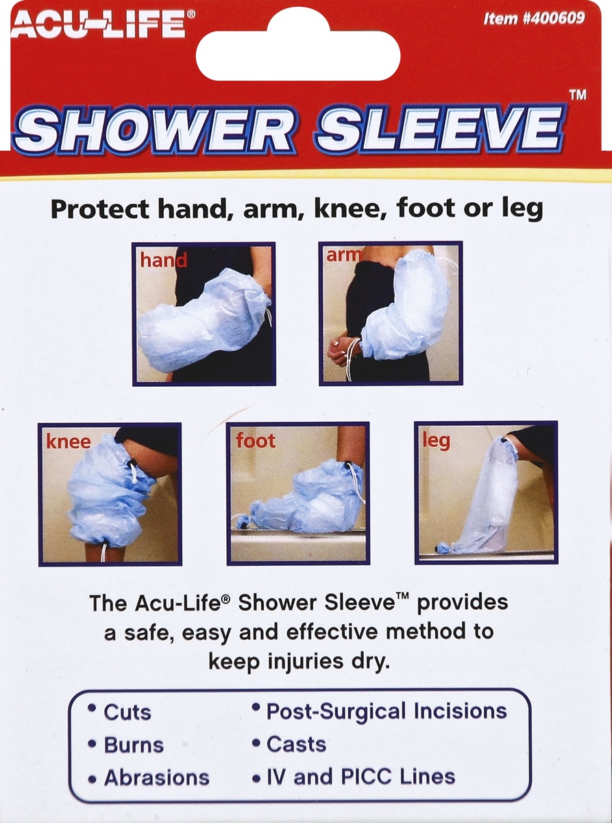 slide 2 of 5, Acu-Life Health Enterprises, Inc Aculife Shower Sleeve, 1 ea