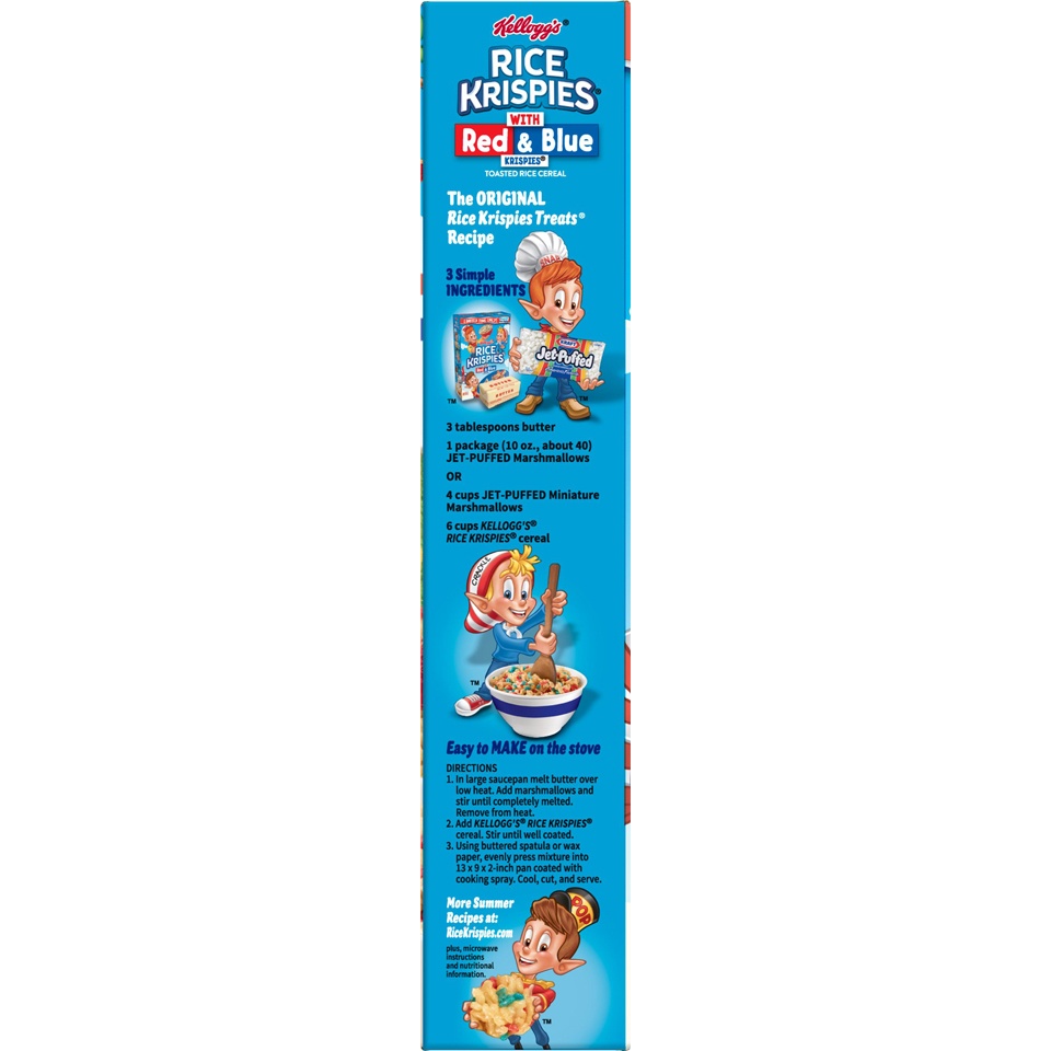 slide 5 of 5, Rice Krispies with Red & Blue Breakfast Cereal, 9.9 oz