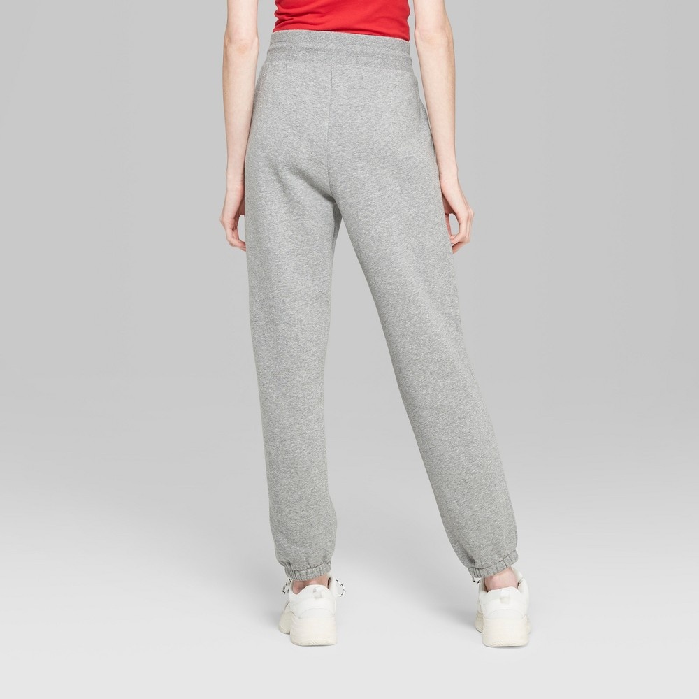 High-Rise Vintage Jogger Sweatpants - Wild Fable Heather Gray XS 1