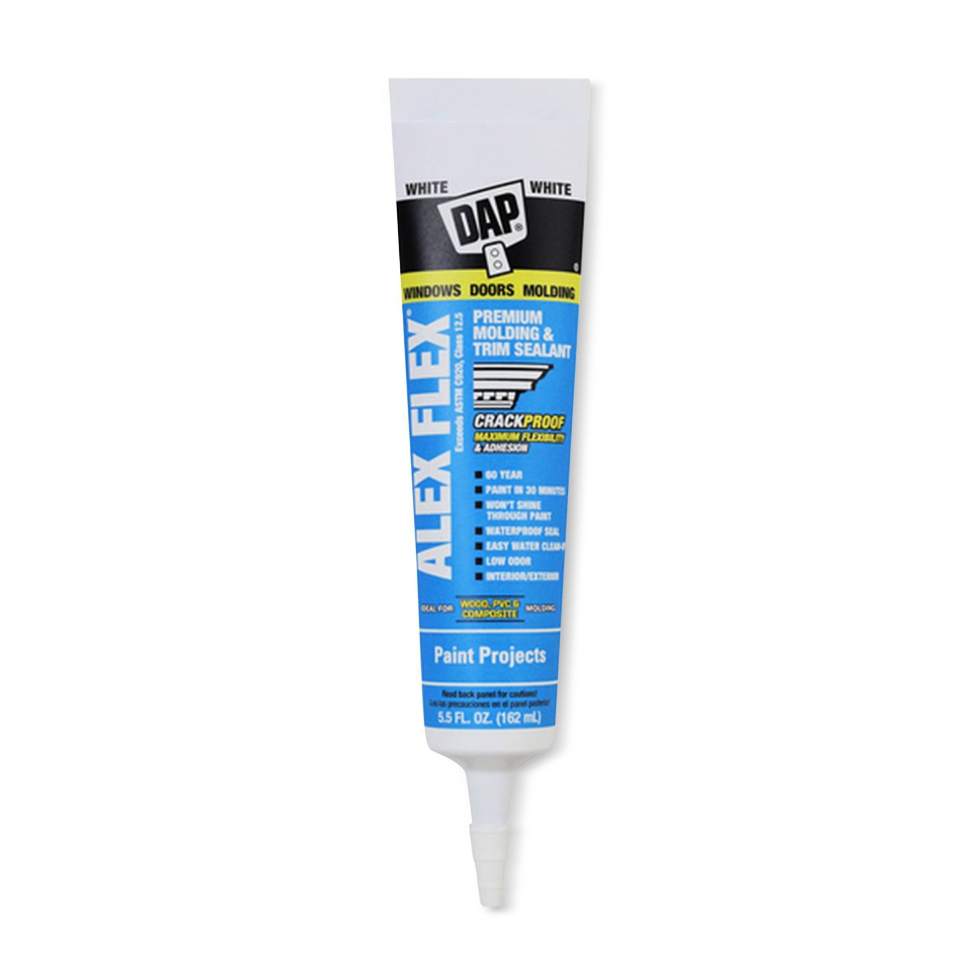 slide 1 of 4, DAP Alex Flex Molding and Trim Sealant 5.5oz, 5.5 oz