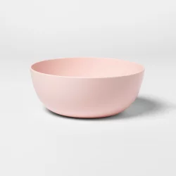 37oz Plastic Cereal Bowl Pink - Room Essentials