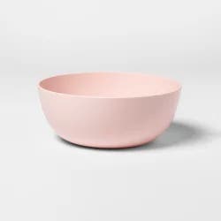 37oz Plastic Cereal Bowl Pink - Room Essentials