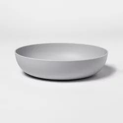 40.5oz Plastic Dinner Bowl Gray - Room Essentials
