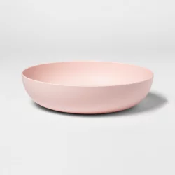 40.5oz Plastic Dinner Bowl Pink - Room Essentials