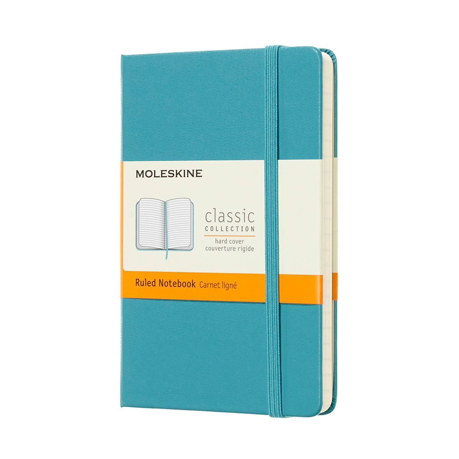 slide 1 of 3, Moleskine Solid Lined Journal 3.5"x 5.5" Blue, 1 ct