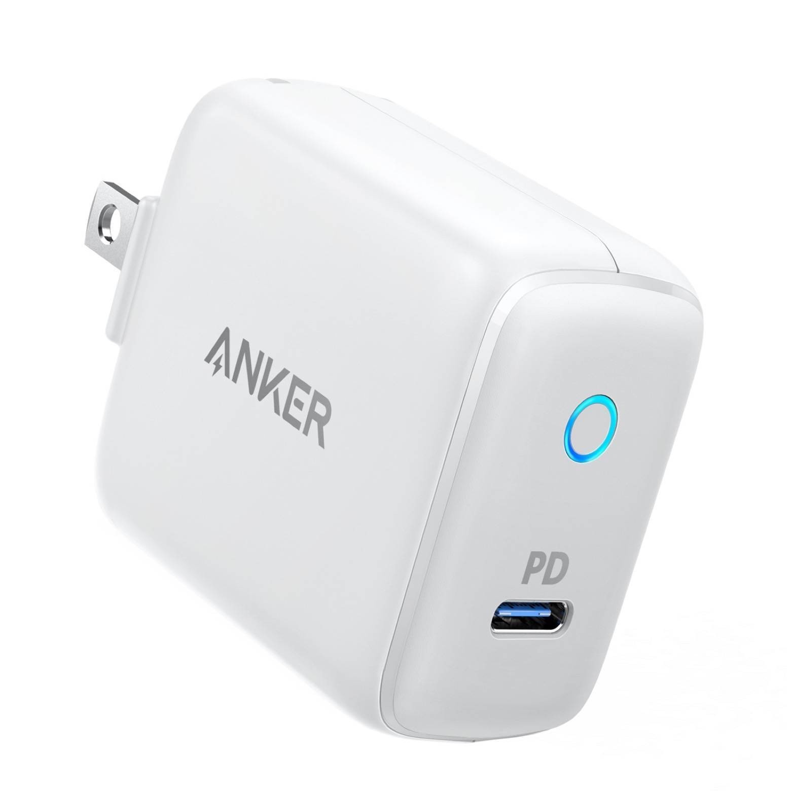 slide 1 of 1, Anker PowerPort 18W Power Delivery Wall Charger - Gray/White, 1 ct