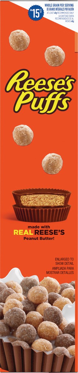 slide 10 of 13, Reese's Puffs, Chocolatey Peanut Butter Cereal, 16.7 OZ Large Size Box, 16.7 oz
