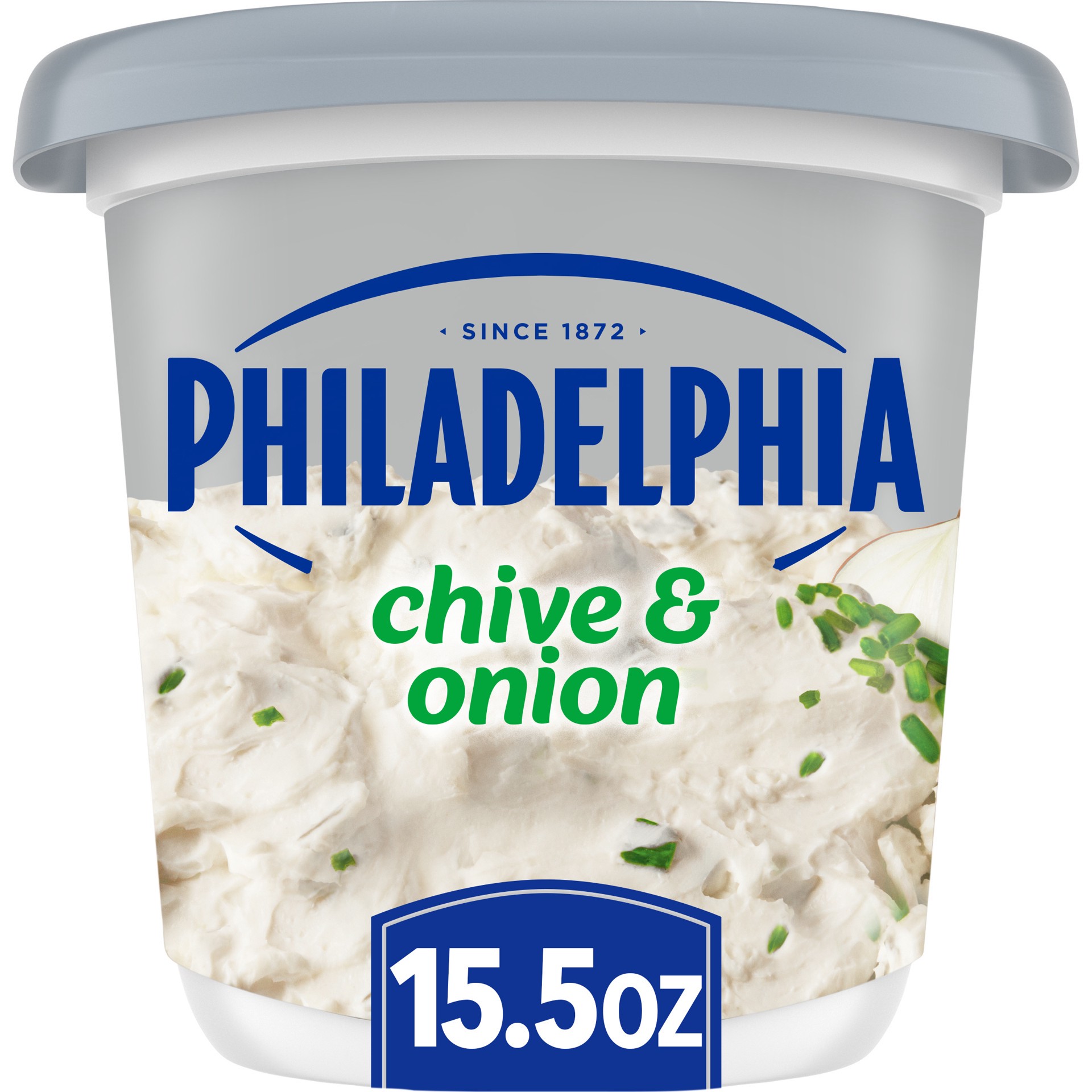 slide 1 of 5, Philadelphia Chive & Onion Cream Cheese Spread, 15.5 oz Tub, 15.5 oz