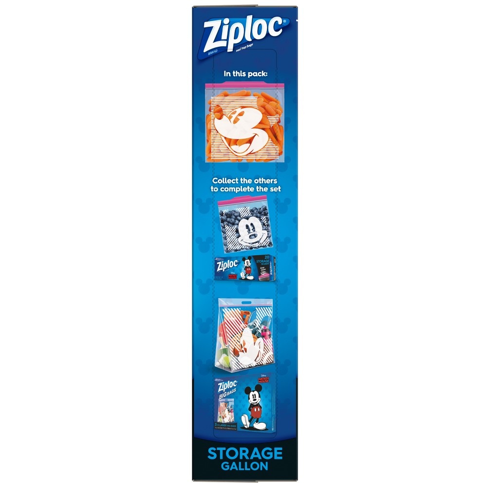 slide 5 of 5, Ziploc Stars & Stripes Storage Gallon Bags, 15 ct