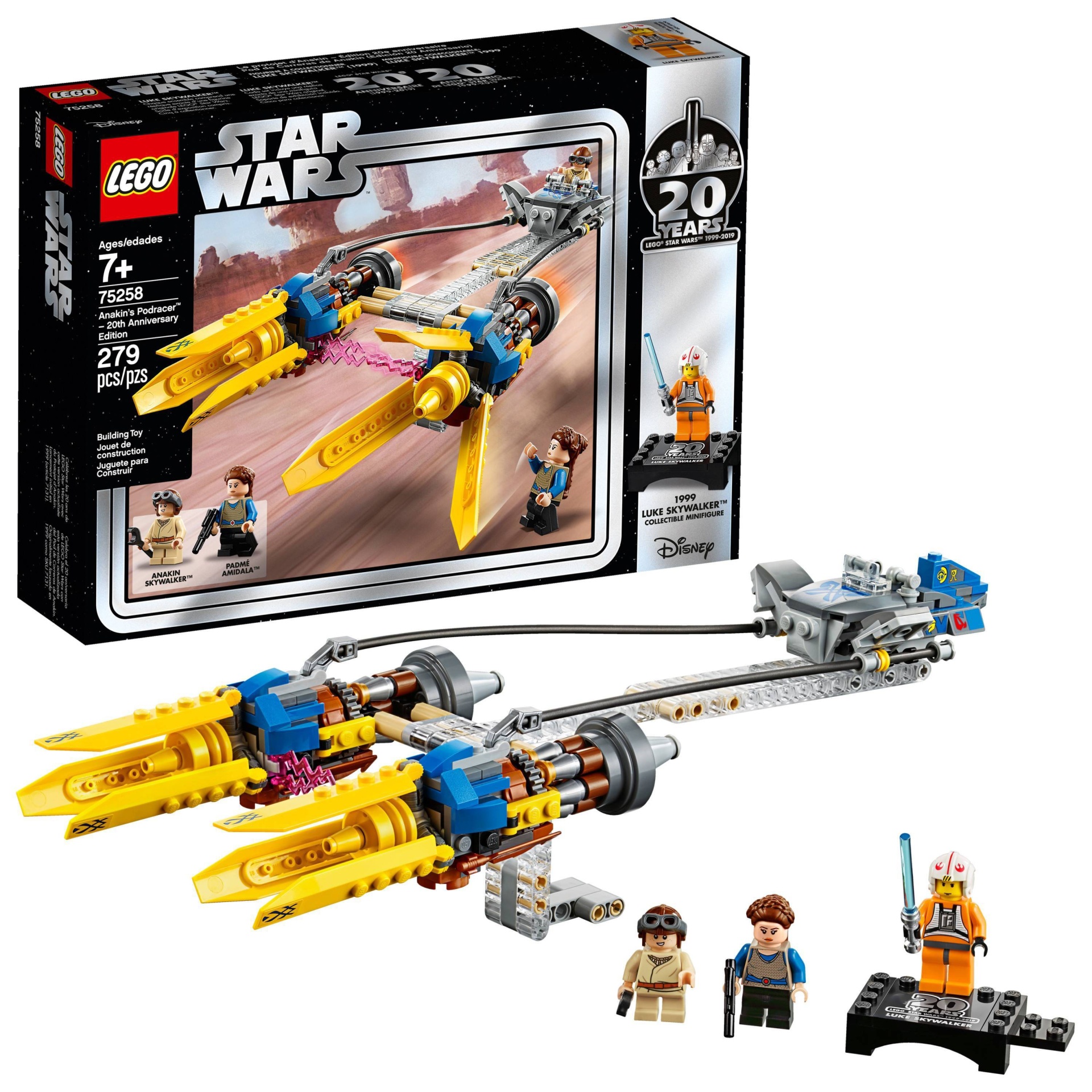 slide 1 of 7, LEGO Star Wars Anakin's Podracer - 20th Anniversary Edition 75258, 1 ct